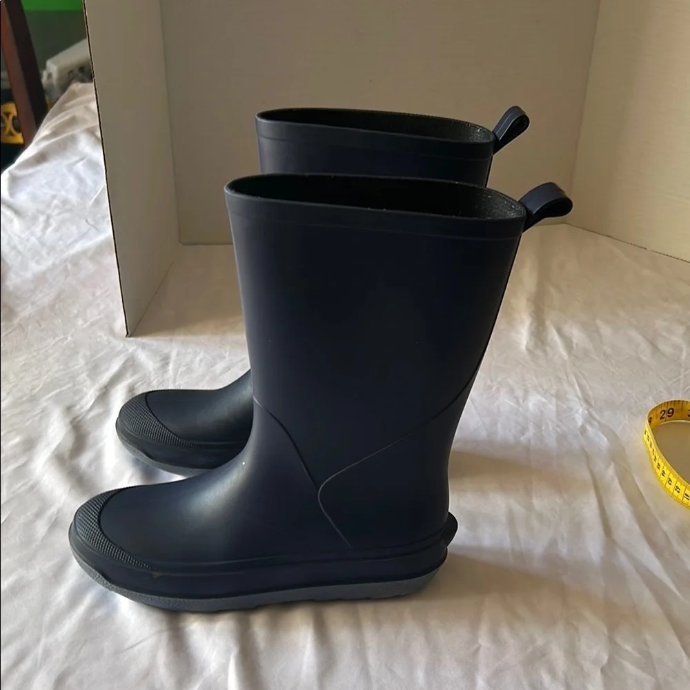 Cat & Jack Black Rain & Snow Boots with Pull-On Tabs
